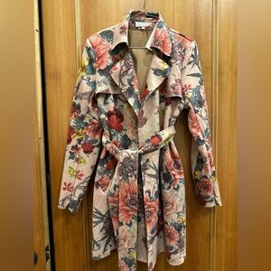 Floral Women's Duster Coat